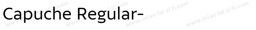Capuche Regular字体转换